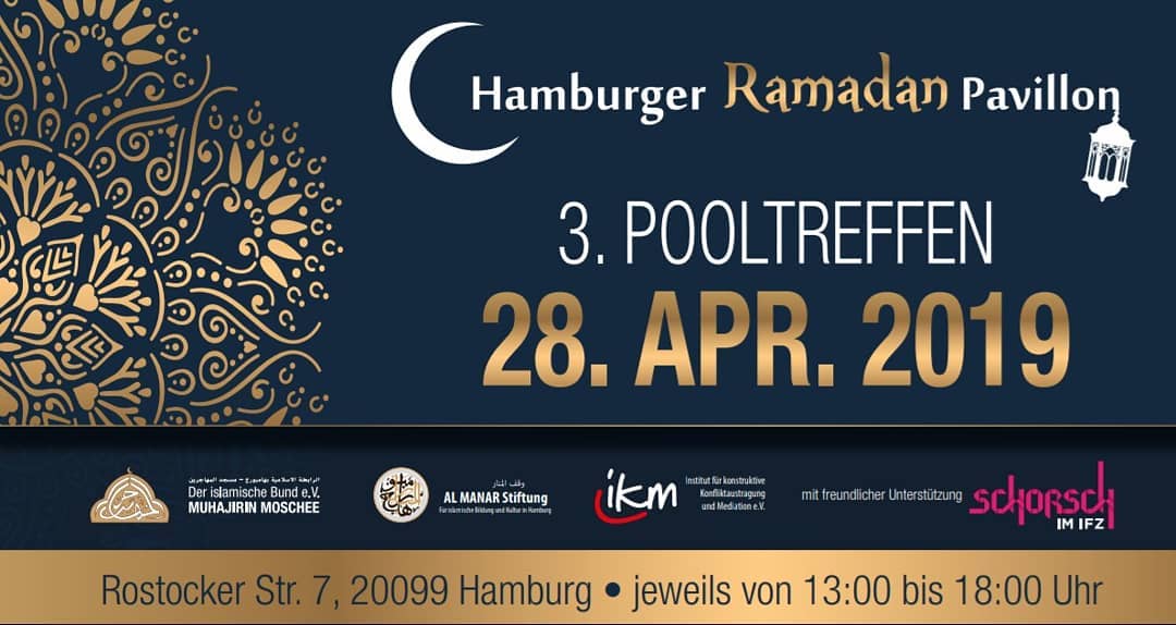 Mehr über den Artikel erfahren [:de]3. POOLTREFFEN Hamburger Ramadan Pavillon 2019[:]
